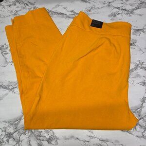 Lane Bryant The Lena 22 Golden Mustard Yellow Moderately Curvy Fit Ankle Pants